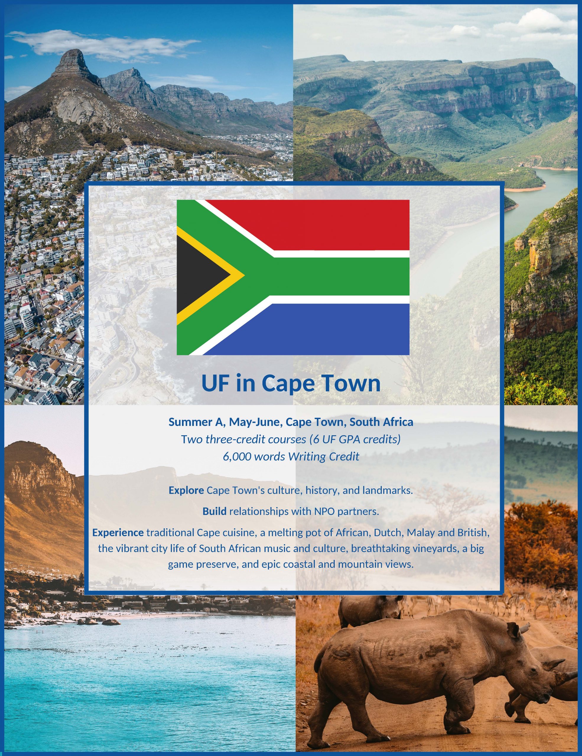 UF In Cape Town University Writing Program